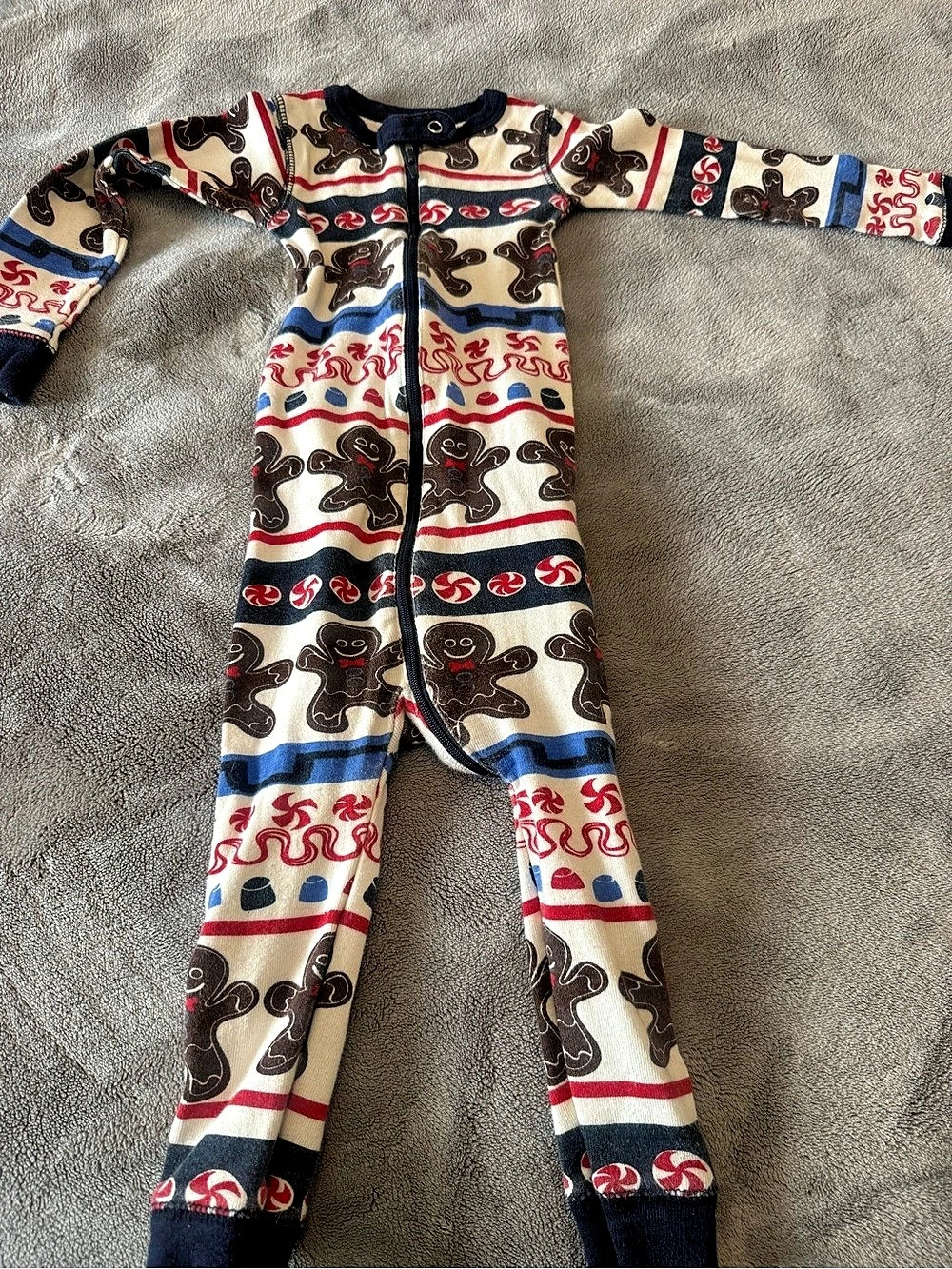 Lazy One Sweet Cheeks Gingerbread Flapjack Onesie Baby 18M